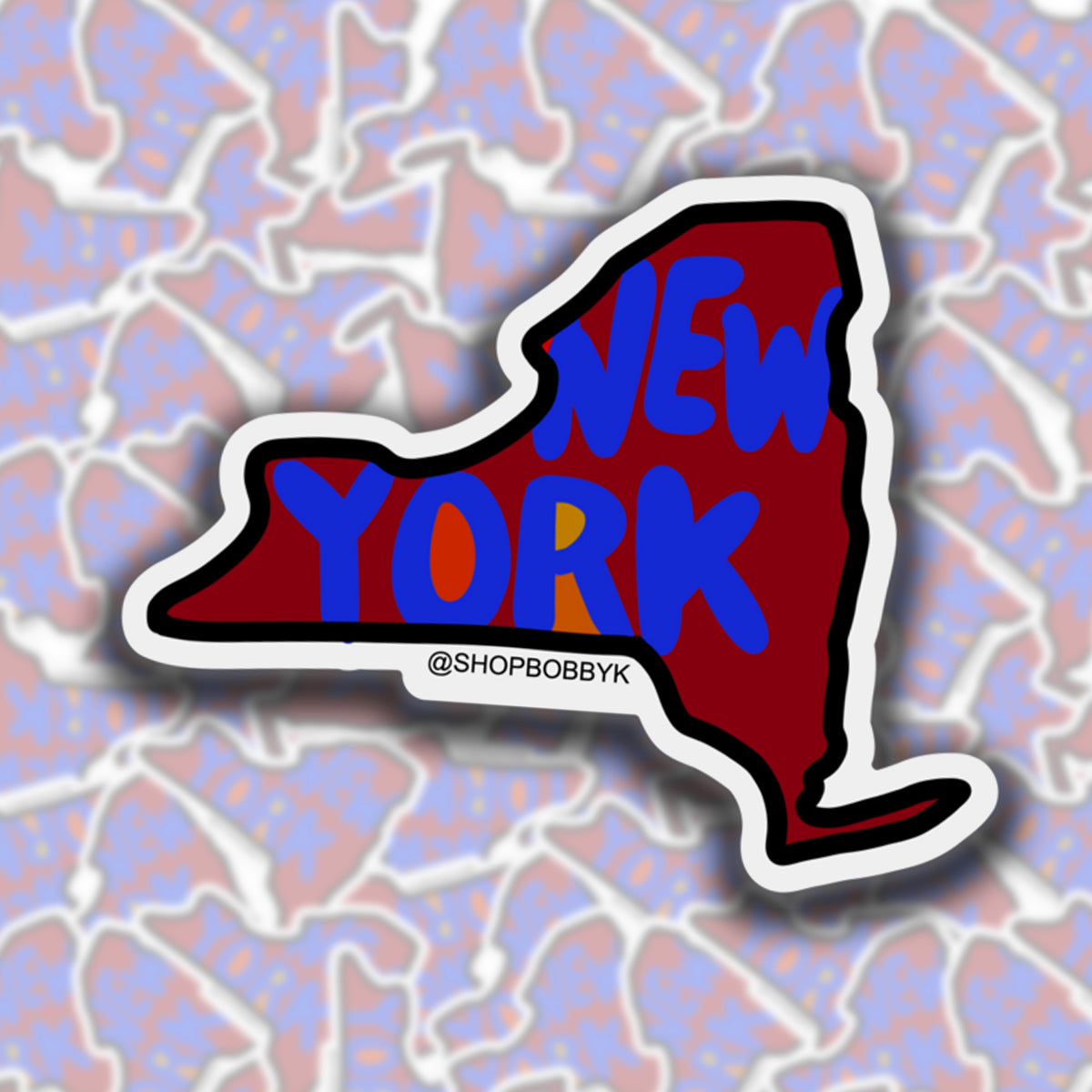 New York Sticker – BOBBYK