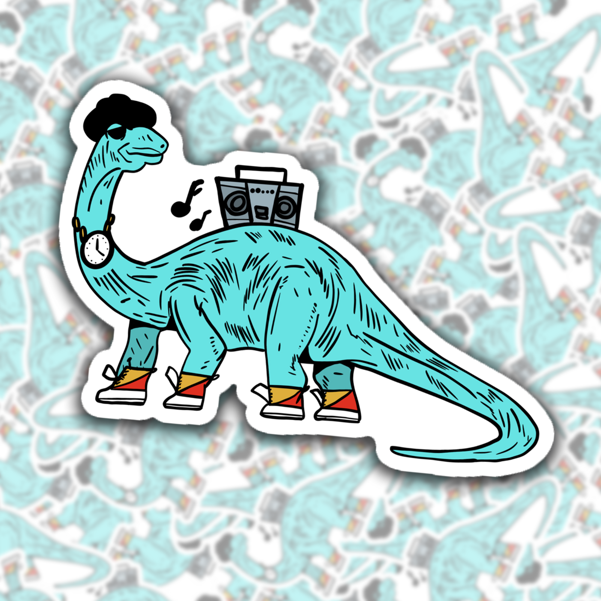 Rad Brontosaurus Sticker – BOBBYK