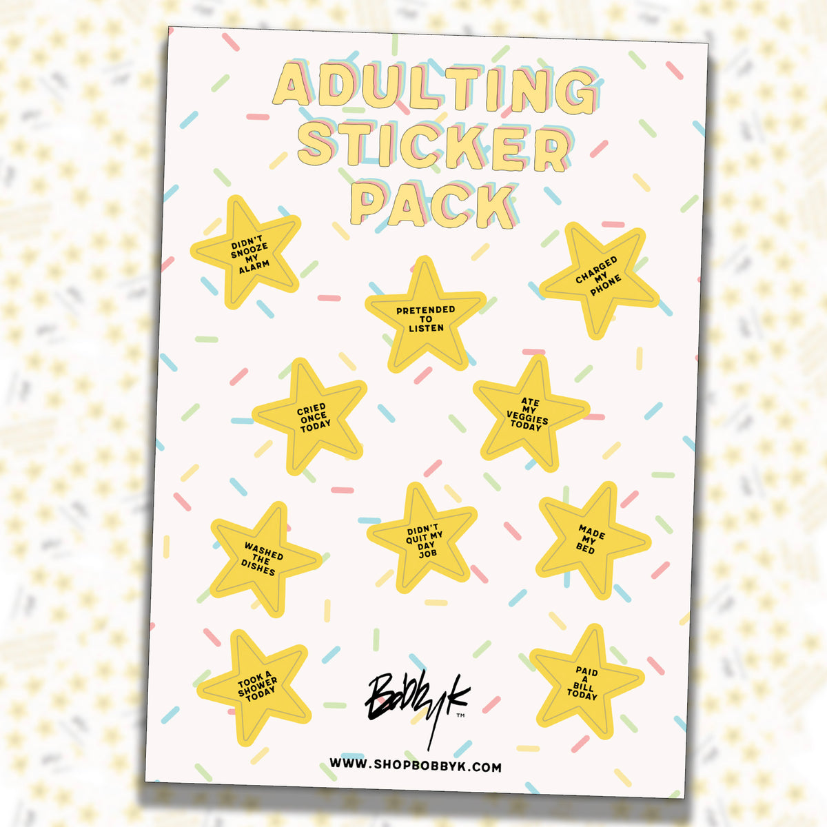 Adulting Sticker Pack – BOBBYK