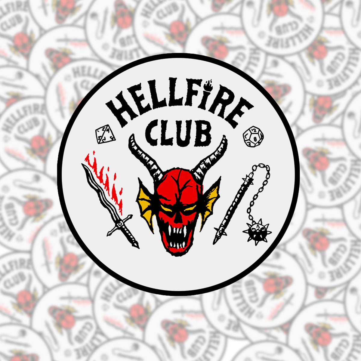 Stranger Things - Hellfire Club Sticker – BOBBYK Boutique